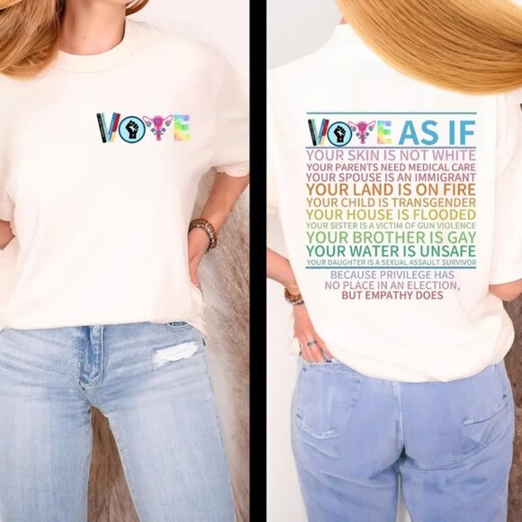 Vote As If Shirt, NEW - Picture 5 of 5